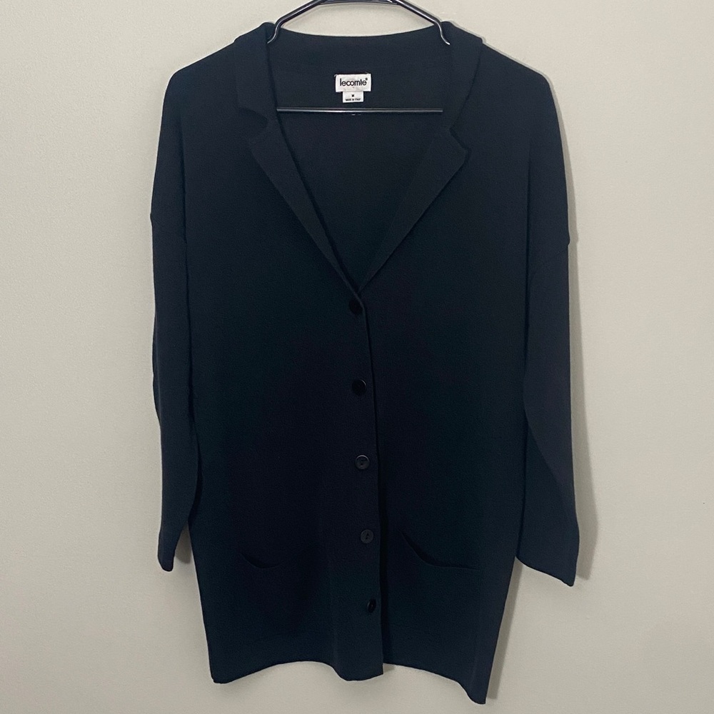 Black Button-Up Cardigan